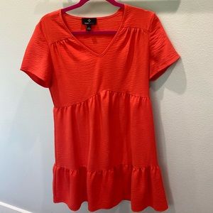 Small Red Orange dress